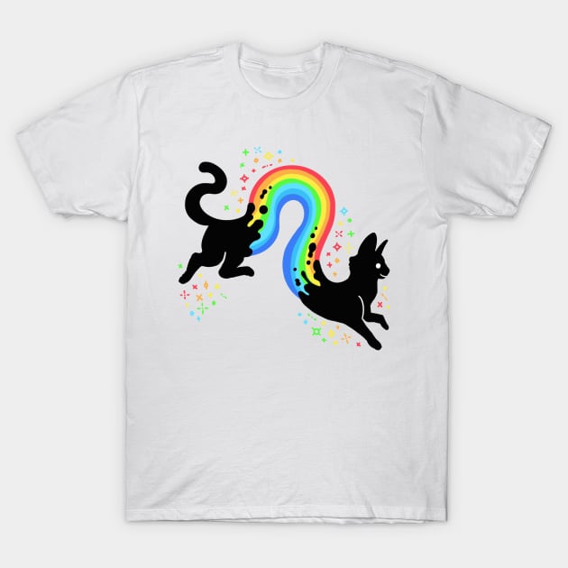 Rainbow Cat Snake 1 T-Shirt by Things By Diana